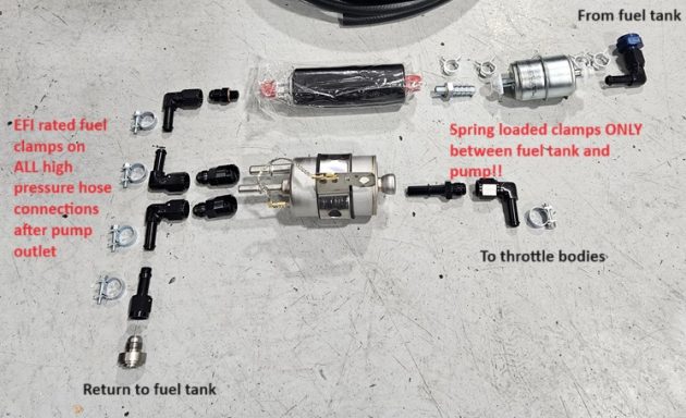 Fuel system layout